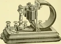 An illustration from Cyclopedia of applied electricity : a general reference work on direct-current generators and motors, storage batteries, electrochemistry, welding, electric wiring, meters, electric lighting, electric railways, power stations, switchboards, power transmission, alternating-current machinery, telegraphy, etc. (1916)