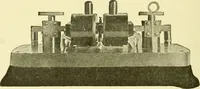 An illustration from Cyclopedia of applied electricity : a general reference work on direct-current generators and motors, storage batteries, electrochemistry, welding, electric wiring, meters, electric lighting, electric railways, power stations, switchboards, power transmission, alternating-current machinery, telegraphy, etc. (1916)