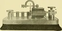 An illustration from Cyclopedia of applied electricity : a general reference work on direct-current generators and motors, storage batteries, electrochemistry, welding, electric wiring, meters, electric lighting, electric railways, power stations, switchboards, power transmission, alternating-current machinery, telegraphy, etc. (1916)