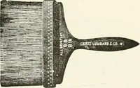 An illustration from Cyclopedia of painting : containing useful and valuable information on the following subjects : adulteration of paint, blistering of paint, brushes, calcimining, carriage painting, china painting, colors, color harmony, color mixing, color testing, exterior painting, gilding, graining, house painting, marbling, mildew, oils and driers, oil painting on glass, painting a bath tub, painting in distemper, paperhanger's tools, paperhanging, pigments, plain oil painting, primary colors, priming, scenic painting, sign painting, stains, staining, stencilling, turpentine, varnishes, varnishing, water color painting, when not to paint, practical points on painting, useful information (1908)