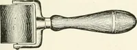 An illustration from Cyclopedia of painting : containing useful and valuable information on the following subjects : adulteration of paint, blistering of paint, brushes, calcimining, carriage painting, china painting, colors, color harmony, color mixing, color testing, exterior painting, gilding, graining, house painting, marbling, mildew, oils and driers, oil painting on glass, painting a bath tub, painting in distemper, paperhanger's tools, paperhanging, pigments, plain oil painting, primary colors, priming, scenic painting, sign painting, stains, staining, stencilling, turpentine, varnishes, varnishing, water color painting, when not to paint, practical points on painting, useful information (1908)