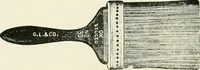 An illustration from Cyclopedia of painting : containing useful and valuable information on the following subjects : adulteration of paint, blistering of paint, brushes, calcimining, carriage painting, china painting, colors, color harmony, color mixing, color testing, exterior painting, gilding, graining, house painting, marbling, mildew, oils and driers, oil painting on glass, painting a bath tub, painting in distemper, paperhanger's tools, paperhanging, pigments, plain oil painting, primary colors, priming, scenic painting, sign painting, stains, staining, stencilling, turpentine, varnishes, varnishing, water color painting, when not to paint, practical points on painting, useful information (1908)