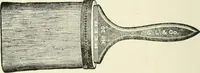 An illustration from Cyclopedia of painting : containing useful and valuable information on the following subjects : adulteration of paint, blistering of paint, brushes, calcimining, carriage painting, china painting, colors, color harmony, color mixing, color testing, exterior painting, gilding, graining, house painting, marbling, mildew, oils and driers, oil painting on glass, painting a bath tub, painting in distemper, paperhanger's tools, paperhanging, pigments, plain oil painting, primary colors, priming, scenic painting, sign painting, stains, staining, stencilling, turpentine, varnishes, varnishing, water color painting, when not to paint, practical points on painting, useful information (1908)