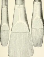 An illustration from Cyclopedia of painting : containing useful and valuable information on the following subjects : adulteration of paint, blistering of paint, brushes, calcimining, carriage painting, china painting, colors, color harmony, color mixing, color testing, exterior painting, gilding, graining, house painting, marbling, mildew, oils and driers, oil painting on glass, painting a bath tub, painting in distemper, paperhanger's tools, paperhanging, pigments, plain oil painting, primary colors, priming, scenic painting, sign painting, stains, staining, stencilling, turpentine, varnishes, varnishing, water color painting, when not to paint, practical points on painting, useful information (1908)