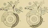 An illustration from Cyclopedia of textile work; a general reference library on cotton, woolen and worsted yarn manufacture, weaving, designing, chemistry and dyeing, finishing, knitting, and allied subjects (1911)