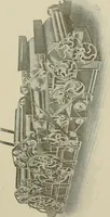 An illustration from Cyclopedia of textile work : a general reference library on cotton, woolen and worsted yarn manufacture, weaving, designing, chemistry and dyeing, finishing, knitting, and allied subjects (1911)