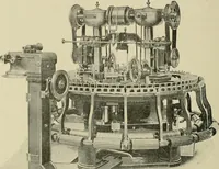An illustration from Cyclopedia of textile work : a general reference library on cotton, woolen and worsted yarn manufacture, weaving, designing, chemistry and dyeing, finishing, knitting, and allied subjects (1911)
