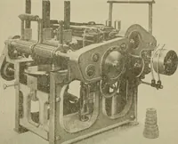 An illustration from Cyclopedia of textile work : a general reference library on cotton, woolen and worsted yarn manufacture, weaving, designing, chemistry and dyeing, finishing, knitting, and allied subjects (1911)