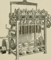An illustration from Cyclopedia of textile work : a general reference library on cotton, woolen and worsted yarn manufacture, weaving, designing, chemistry and dyeing, finishing, knitting, and allied subjects (1911)