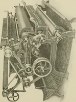An illustration from Cyclopedia of textile work : a general reference library on cotton, woolen and worsted yarn manufacture, weaving, designing, chemistry and dyeing, finishing, knitting, and allied subjects (1911)