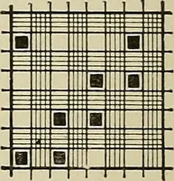 An illustration from Cyclopedia of textile work : a general reference library on cotton, woolen and worsted yarn manufacture, weaving, designing, chemistry and dyeing, finishing, knitting, and allied subjects (1911)