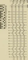 An illustration from Cyclopedia of textile work : a general reference library on cotton, woolen and worsted yarn manufacture, weaving, designing, chemistry and dyeing, finishing, knitting, and allied subjects (1911)