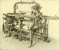 An illustration from Cyclopedia of textile work : a general reference library on cotton, woolen and worsted yarn manufacture, weaving, designing, chemistry and dyeing, finishing, knitting, and allied subjects (1911)