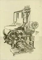 An illustration from Cyclopedia of textile work : a general reference library on cotton, woolen and worsted yarn manufacture, weaving, designing, chemistry and dyeing, finishing, knitting, and allied subjects (1911)
