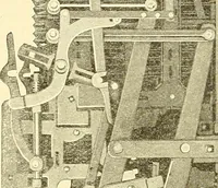 An illustration from Cyclopedia of textile work : a general reference library on cotton, woolen and worsted yarn manufacture, weaving, designing, chemistry and dyeing, finishing, knitting, and allied subjects (1911)