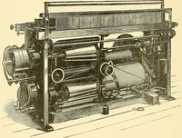An illustration from Cyclopedia of textile work : a general reference library on cotton, woolen and worsted yarn manufacture, weaving, designing, chemistry and dyeing, finishing, knitting, and allied subjects (1911)