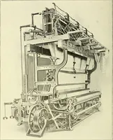 An illustration from Cyclopedia of textile work : a general reference library on cotton, woolen and worsted yarn manufacture, weaving, designing, chemistry and dyeing, finishing, knitting, and allied subjects (1911)