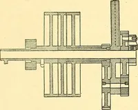 An illustration from Cyclopedia of textile work : a general reference library on cotton, woolen and worsted yarn manufacture, weaving, designing, chemistry and dyeing, finishing, knitting, and allied subjects (1911)