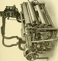 An illustration from Cyclopedia of textile work : a general reference library on cotton, woollen and worsted yarn manufacture, weaving, designing, chemistry and dyeing, finishing, knitting, and allied subjects (1907)