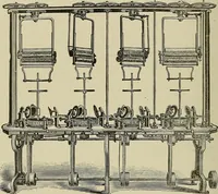 An illustration from Cyclopedia of textile work : a general reference library on cotton, woolen and worsted yarn manufacture, weaving, designing, chemistry and dyeing, finishing, knitting, and allied subjects (1911)