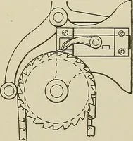 An illustration from Cyclopedia of textile work : a general reference library on cotton, woolen and worsted yarn manufacture, weaving, designing, chemistry and dyeing, finishing, knitting, and allied subjects (1911)