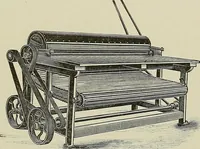 An illustration from Cyclopedia of textile work : a general reference library on cotton, woolen and worsted yarn manufacture, weaving, designing, chemistry and dyeing, finishing, knitting, and allied subjects (1911)