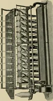 An illustration from Cyclopedia of textile work : a general reference library on cotton, woolen and worsted yarn manufacture, weaving, designing, chemistry and dyeing, finishing, knitting, and allied subjects (1911)