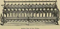An illustration from Cyclopedia of textile work : a general reference library on cotton, woolen and worsted yarn manufacture, weaving, designing, chemistry and dyeing, finishing, knitting, and allied subjects (1911)
