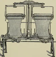 An illustration from Cyclopedia of textile work : a general reference library on cotton, woolen and worsted yarn manufacture, weaving, designing, chemistry and dyeing, finishing, knitting, and allied subjects (1911)
