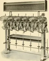 Picture 69 of 257 from Cyclopedia of textile work : a general reference library on cotton, woollen and worsted yarn manufacture, weaving, designing, chemistry and dyeing, finishing, knitting, and allied subjects (1907), leaf 115