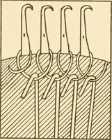 An illustration from Cyclopedia of textile work : a general reference library on cotton, woollen and worsted yarn manufacture, weaving, designing, chemistry and dyeing, finishing, knitting, and allied subjects (1907)