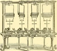 Picture 57 of 257 from Cyclopedia of textile work : a general reference library on cotton, woollen and worsted yarn manufacture, weaving, designing, chemistry and dyeing, finishing, knitting, and allied subjects (1907), leaf 98