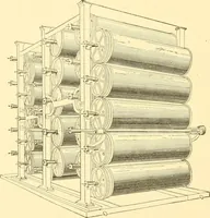 An illustration from Cyclopedia of textile work : a general reference library on cotton, woollen and worsted yarn manufacture, weaving, designing, chemistry and dyeing, finishing, knitting, and allied subjects (1907)