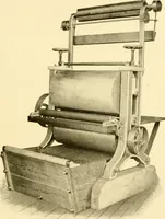 An illustration from Cyclopedia of textile work : a general reference library on cotton, woollen and worsted yarn manufacture, weaving, designing, chemistry and dyeing, finishing, knitting, and allied subjects (1907)