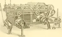 An illustration from Cyclopedia of textile work : a general reference library on cotton, woollen and worsted yarn manufacture, weaving, designing, chemistry and dyeing, finishing, knitting, and allied subjects (1907)