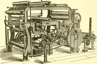 An illustration from Cyclopedia of textile work : a general reference library on cotton, woollen and worsted yarn manufacture, weaving, designing, chemistry and dyeing, finishing, knitting, and allied subjects (1907)