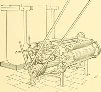 An illustration from Cyclopedia of textile work : a general reference library on cotton, woollen and worsted yarn manufacture, weaving, designing, chemistry and dyeing, finishing, knitting, and allied subjects (1907)
