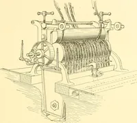 An illustration from Cyclopedia of textile work : a general reference library on cotton, woollen and worsted yarn manufacture, weaving, designing, chemistry and dyeing, finishing, knitting, and allied subjects (1907)