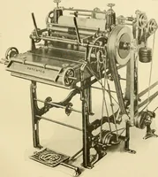 An illustration from Cyclopedia of textile work : a general reference library on cotton, woollen and worsted yarn manufacture, weaving, designing, chemistry and dyeing, finishing, knitting, and allied subjects (1907)
