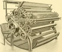 An illustration from Cyclopedia of textile work : a general reference library on cotton, woollen and worsted yarn manufacture, weaving, designing, chemistry and dyeing, finishing, knitting, and allied subjects (1907)