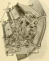 An illustration from Cyclopedia of textile work : a general reference library on cotton, woollen and worsted yarn manufacture, weaving, designing, chemistry and dyeing, finishing, knitting, and allied subjects (1907)