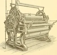 An illustration from Cyclopedia of textile work : a general reference library on cotton, woollen and worsted yarn manufacture, weaving, designing, chemistry and dyeing, finishing, knitting, and allied subjects (1907)