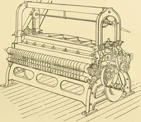 An illustration from Cyclopedia of textile work : a general reference library on cotton, woollen and worsted yarn manufacture, weaving, designing, chemistry and dyeing, finishing, knitting, and allied subjects (1907)