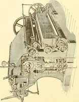 An illustration from Cyclopedia of textile work : a general reference library on cotton, woollen and worsted yarn manufacture, weaving, designing, chemistry and dyeing, finishing, knitting, and allied subjects (1907)