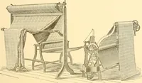 An illustration from Cyclopedia of textile work : a general reference library on cotton, woollen and worsted yarn manufacture, weaving, designing, chemistry and dyeing, finishing, knitting, and allied subjects (1907)