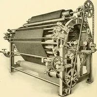 An illustration from Cyclopedia of textile work : a general reference library on cotton, woollen and worsted yarn manufacture, weaving, designing, chemistry and dyeing, finishing, knitting, and allied subjects (1907)
