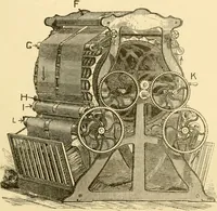 An illustration from Cyclopedia of textile work : a general reference library on cotton, woollen and worsted yarn manufacture, weaving, designing, chemistry and dyeing, finishing, knitting, and allied subjects (1907)