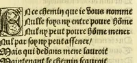 An illustration from Cy est le Romat de la roze, ou, Tout lart Damour est enclose : histoires et auctoritez et maintz beaulx propos vsitez qui a este nouuellement Corrige suffisantement et cotte bien a lauantaige com on voit en chascune page (1526)