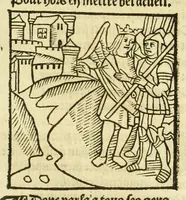 Picture 48 of 81 from Cy est le Romat de la roze, ou, Tout lart Damour est enclose : histoires et auctoritez et maintz beaulx propos vsitez qui a este nouuellement Corrige suffisantement et cotte bien a lauantaige com on voit en chascune page (1526), leaf 155