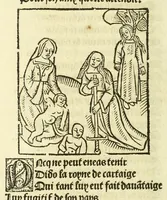 Picture 57 of 81 from Cy est le Romat de la roze, ou, Tout lart Damour est enclose : histoires et auctoritez et maintz beaulx propos vsitez qui a este nouuellement Corrige suffisantement et cotte bien a lauantaige com on voit en chascune page (1526), leaf 190